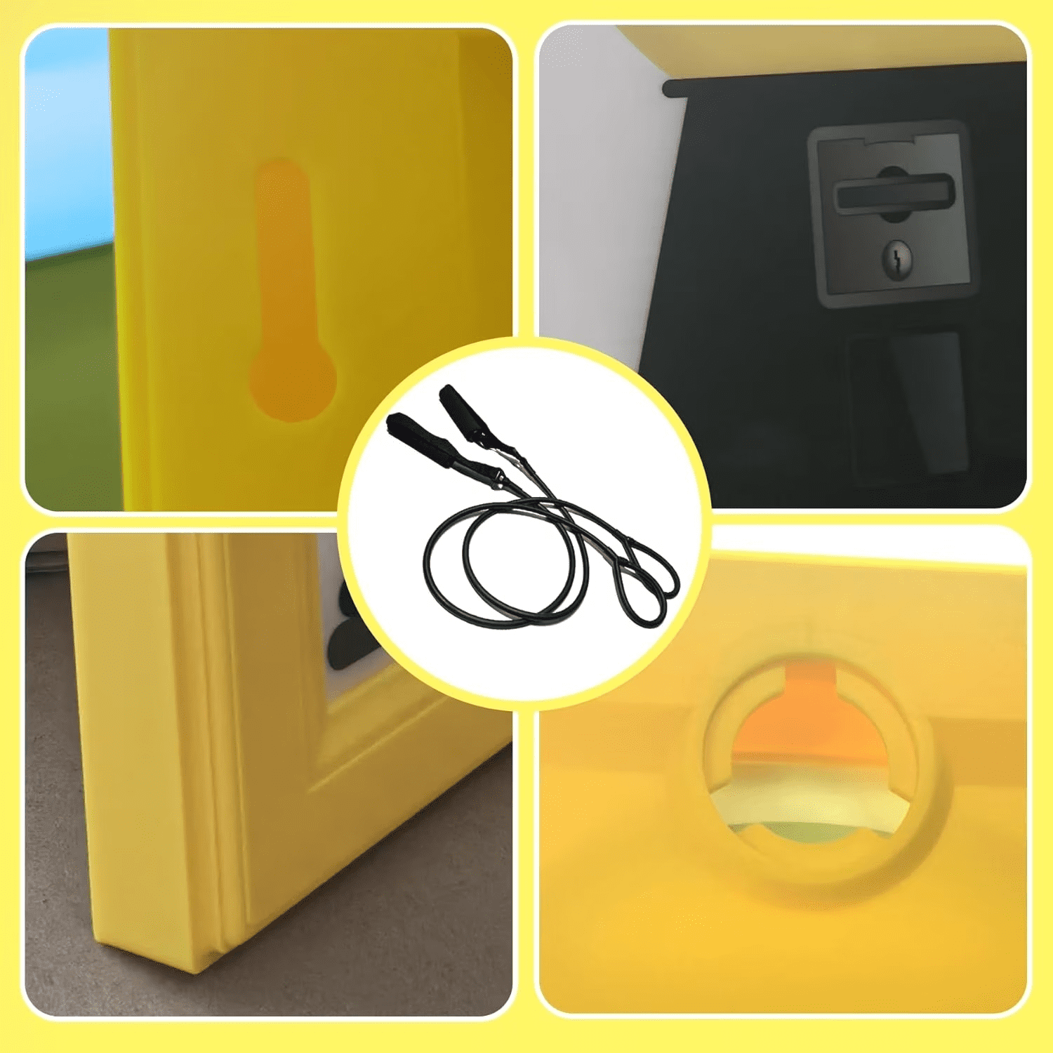 Candy Dispenser Picture Hanging Candy Frame, Gumball Machine In A Frame, Handy Fast Distribution Candies, Nuts, Dog & Cat Treats, Suitable For Birthday & Holiday Gifts (Yellow)