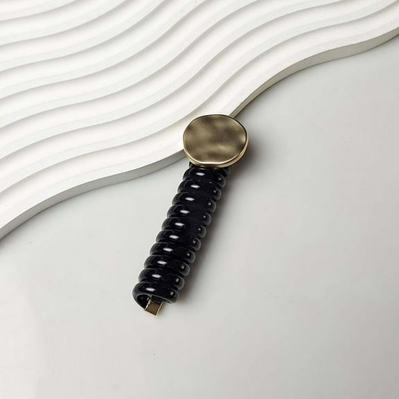 Herrnalise Hearts Braided Telephone Wire Hair Bands, 2024 New Phone Cord Straight Spiral Hair Ties, No Crease Elastic Coils, Multi Color Waterproof Spiral Phone Cord Hair Scrunchies Hair Coils