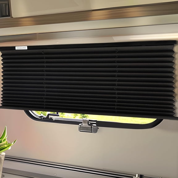 RV Blinds for Camper Windows, Camper Replacement Blinds, Privacy Protection, RV Window Shades for RV, Camper, Travel Trailer, Black