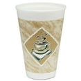 thumbnail image 3 of Caf G Foam Hot/Cold Cups 16 oz, White with Brown and Green, 1000/Carton, 3 of 3