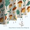 thumbnail image 6 of Brown Green Mushroom Fruit Leaf Beige Pattern Shower Curtain 72"x72" ,Bathroom Decorative Shower Curtains Set with 12 Hooks,Modern Waterproof Washable Shower Curtain, 6 of 6