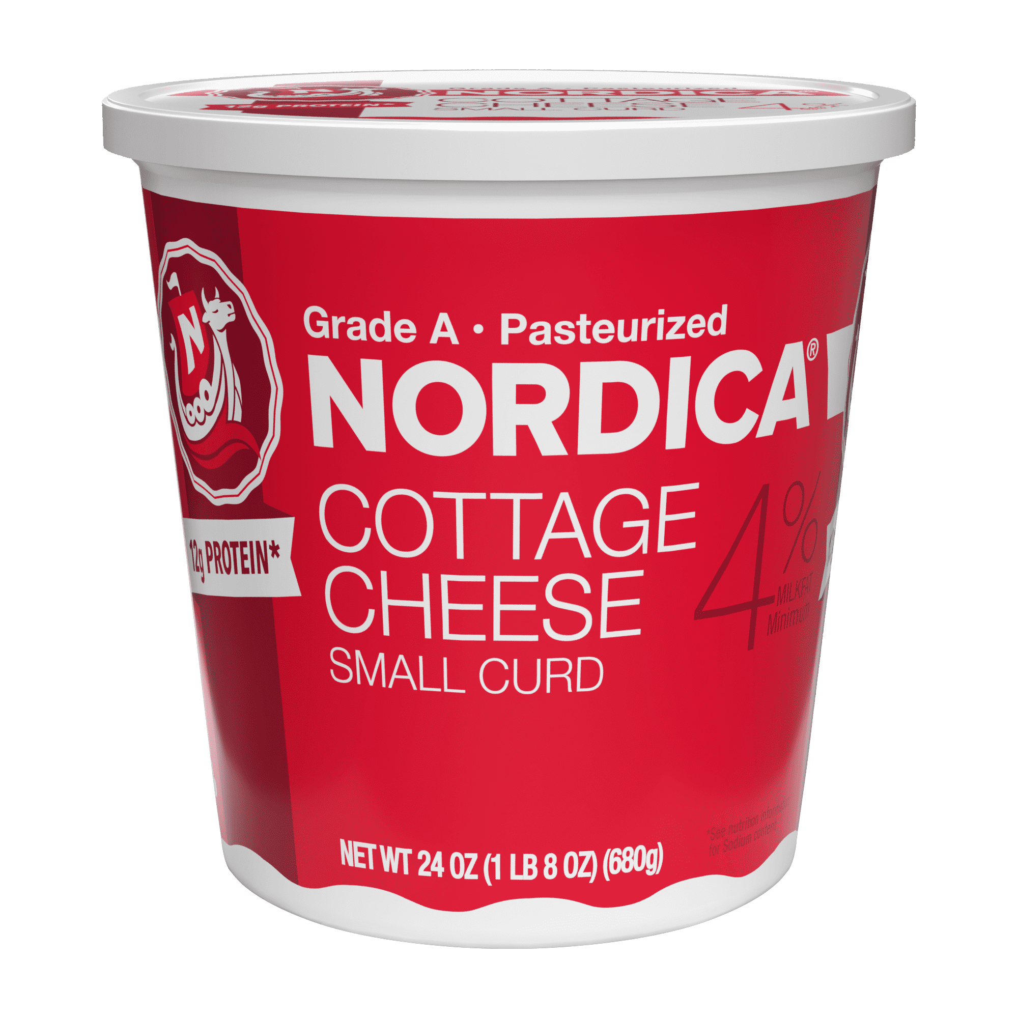 Nordica Small Curd Cottage Cheese, 4 Milkfat, 24 Oz.