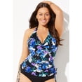 thumbnail image 3 of Swimsuits for All Women's Adjustable Underwire Tankini Top, 3 of 6