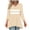 Beige, variant on Yuanlook Womens Plus Size Tunic Top 3/4 Sleeve T-Shirt V-Neck Dressy Blouse Casual Pleated Pullover - Beige - M