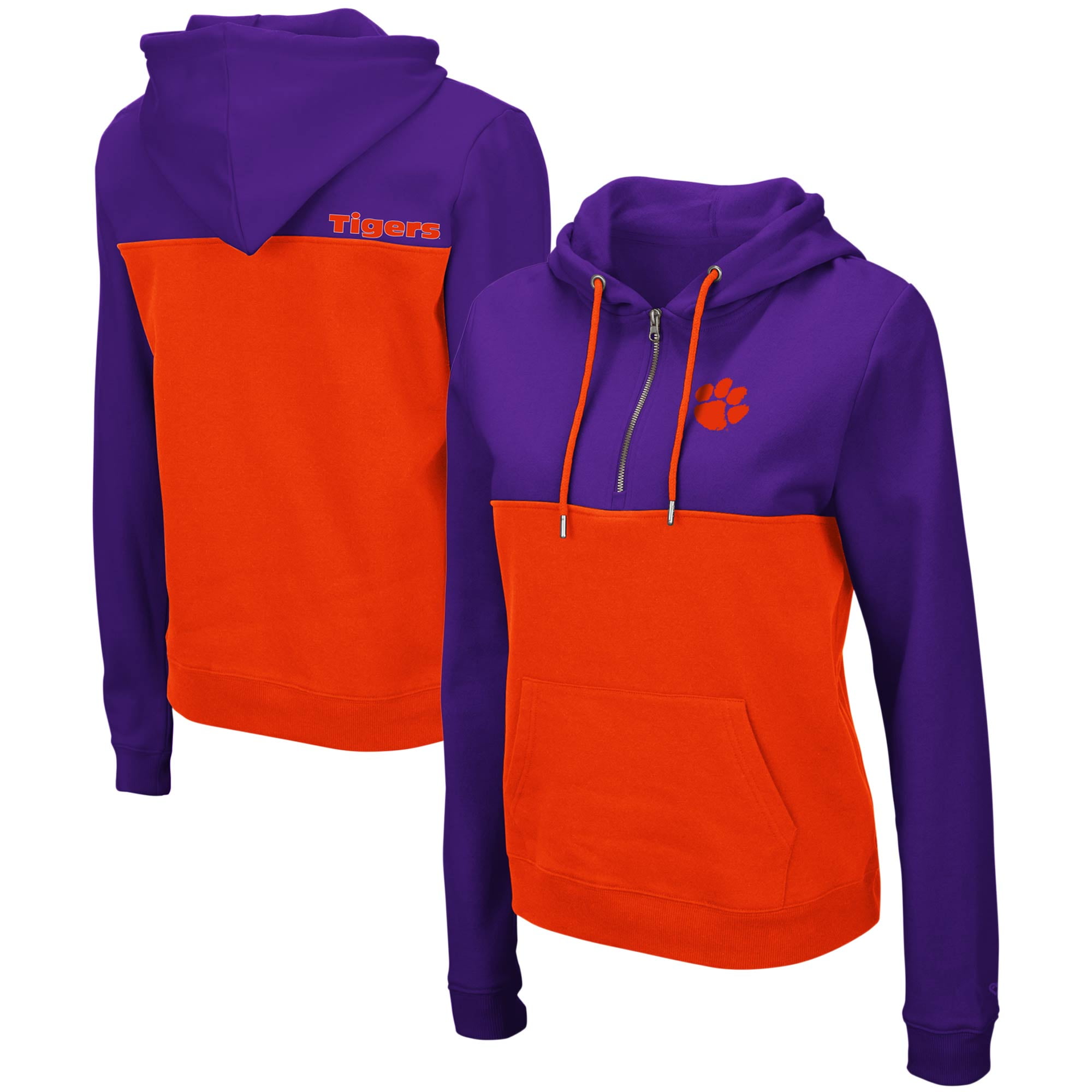 purple and orange hoodie