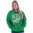 thumbnail image 4 of St Patricks Day I'm With Irish Hoodie Sweatshirt Women Men Brisco Brands S, 4 of 6