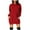 Red, variant on Utoimkio Women's Merry Christmas Long Sleeve Hooded Dresses Fall Winter Casual Loose Pullover Sweatshirt Christmas Hoodie Dress for Women with Pockets