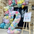 thumbnail image 5 of Creative Background Decoration Birthday Mosaic Digital Balloon Display Stand Balloon Column KT Board, 5 of 5