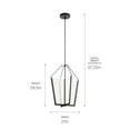 thumbnail image 5 of 60.5W 1 Led Foyer Pendant With Contemporary Inspirations 28.5 Inches Tall By 21 Inches Wide-Black Finish Kichler Lighting 52292Bkled, 5 of 7