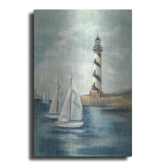 Luxe Metal Art 'Northeastern Breeze 2' by Silvia Vassileva Metal Wall Art, 16" x 24"