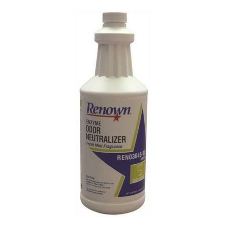 Renown 0504AN 1 Qt. Fresh Mint Enzyme Odor Neutralizer WHITE