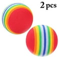 thumbnail image 2 of 2PCS Christmas Cat Toy Ball Funny Rainbow Design Pet Playing Ball Kitten Toy, 2 of 10