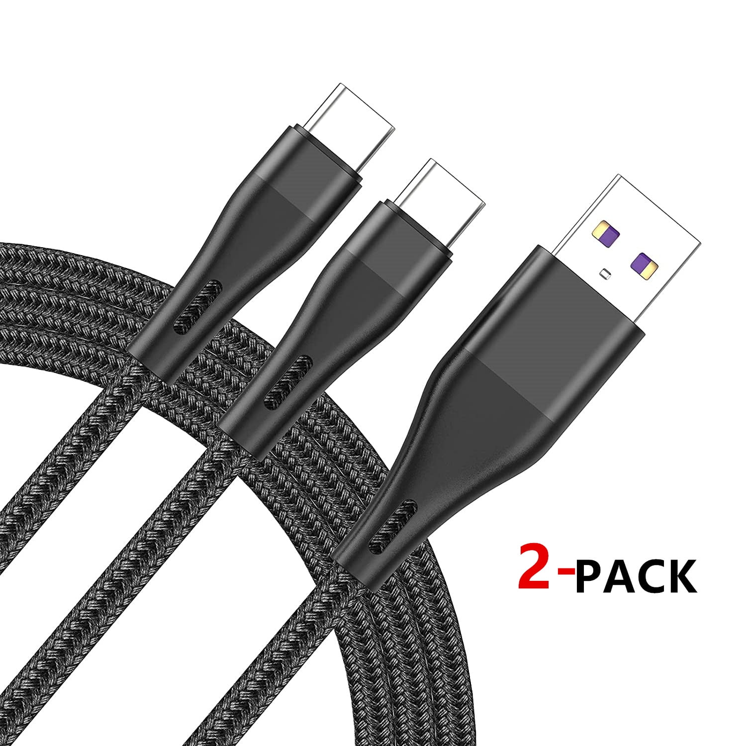 USB Type C Cable 10 ft 2Pack,3A Fast Charging Quick Cord,Extra Long Braided USB A to C Cables Compatible with Samsung Galaxy S10 S9 S8 S20 Plus A51 A11,Note 10 9 8, PS5 Controller, USB C Charger