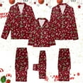 thumbnail image 2 of Jkety Silk Christmas Pajamas for Family - Matching Satin Pajamas Sets Long Sleeve Button Down Comfy Loungewear Sets, 2 of 6