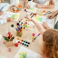 thumbnail image 6 of Uxcell 12"x16" Wooden Paint Palette Wood Color Mixing Oval Painting Palette with Thumb Hole 3 Pack, 6 of 6