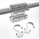 thumbnail image 2 of Ganchos de cortina de ducha de Maytex Glide de doble rodillo de metal resistente al óxido, anillos para el baño, conjunto de 12, cromo Maytex Aros de metal Maytex para Baño, 2 of 2