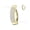 Gold+White, variant on Stylish and simple three-row rhinestone buckle belly button ring