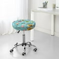 thumbnail image 7 of Goofa World Travel1 Printed Stool Covers Round, Waterproof Round Bar Stool Covers Anti-Slip Round Bar Stool Seat Cover with Elastic Bands Durable -, 7 of 7