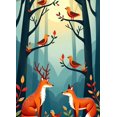 thumbnail image 4 of Forest Themed Animal Patterned Backdrop Banner Party Decorations Background for Children Parties Family Gatherings Photography Props Outdoor Events Festival Celebrations, 4 of 4
