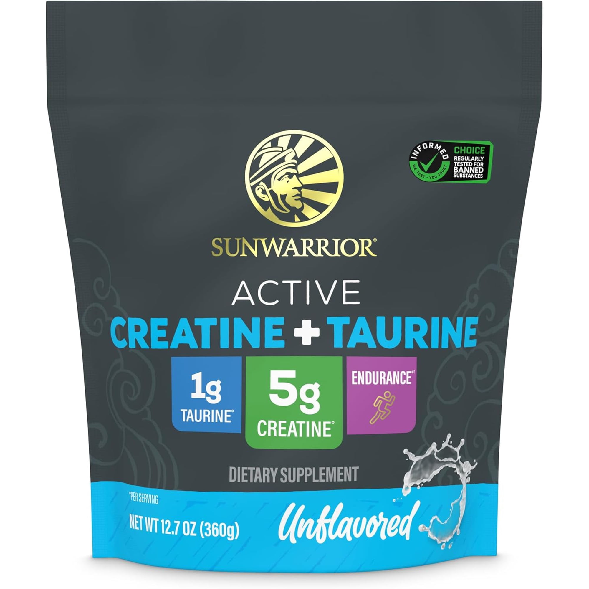 Sunwarrior US Active Creatine + Taurine | 60 Servings