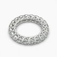 thumbnail image 3 of 18k Round Cut Moissanite Trellis Eternity Ring, 3 of 6
