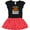 Black & Red with Polka Dots, variant on Inktastic Buffalo Wings Game Day Snack Girls Toddler Dress