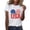 ZD White T-Shirts, variant on Htigea Women's Crew Neck Short Sleeve Tshirts Cotton Daisy Graphic Tees Lightweight Summer Casual T-Shirts Outdoor Active Tops White,L