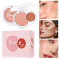 thumbnail image 1 of Mareep Blush Creamy Cheek Color Cheek Tint Cheek RougeDouble Powder Blusher Mud Soft and Glutinous Feeling Facial Beautification and Brightening Powder Blusher Cream, 1 of 1