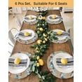 thumbnail image 4 of 15 Inch Round Placemats Set of 4, Blue Starfish Conch Non Slip Heat Insulation PP Table Mats, Ocean Coral Summer Beach Coastal Washable Place Mats for Kitchen Dining Party Table Decor, 4 of 7