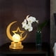 thumbnail image 5 of Xihbxyly Lámpara Decorativa de Hierro, Elegante Acabado Dorado, Luz Led a Pilas, Estructura de Hierro, Luz Blanca Cálida y Suave, Ambiente Romántico, Decoración de Mesa para Dormitorio, Ideal para Re, 5 of 7