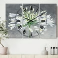 thumbnail image 2 of DesignArt Flower Cleome Splash I Large Wall Clock, 2 of 2