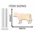 thumbnail image 2 of Unfinished Wood Cow Shape - Farm Animal - Craft - up to 46" DIY 6" / 1/4", 2 of 3