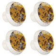 thumbnail image 1 of 4 Pcs Dog Knobs for Kitchen Cabinet Cupboard Dresser Bookcase Drawer Pulls Handles Round Home Decor, 1 of 1