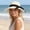 White, variant on CHENge Stylish Summer Bucket Hat with Brim for Outdoor Casual Beach Sun