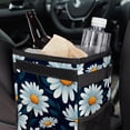 thumbnail image 6 of Daisy Foldable Car Trash Bin Mini Trash Can with Lid, Leak-proof, Hanging Storage Bag - Car Garbage Can, 6 of 6