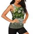 thumbnail image 2 of Balery Nature Hand Daisies Art Camiseta sin mangas estampada ligera para mujer, tops de entrenamiento sin mangas, camisetas de yoga transpirables de secado rápido.-Large, 2 of 7