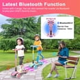 thumbnail image 3 of 3 Wheel Scooter Kick Scooter for kids with Bluetooth Music Rocket Steam Sprayer Adjustable Height Light Up for Boys Girls Ages 3-10, 3 of 10