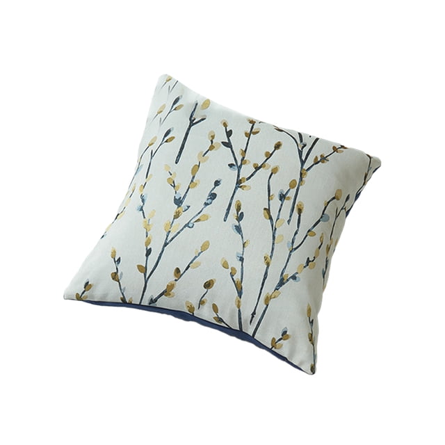 Inteprter 2 fundas decorativas de LICRA para cojines, funda de almohada, funda de cojín Rectangular, suministros de cojines para sofá y cama Decoración del hogar Amarillo 45*45cm