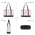thumbnail image 6 of FORMRS Canvas Laptop Tote Bag for Women with 15.6" Computer Compartments Shoulder Handbag, Geometric Love, 6 of 7