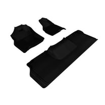 3D MAXpider Complete Set Custom Fit All-Weather Floor Mat for Select Dodge RAM 2500/3500 Models - Kagu Rubber (Black)