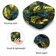 thumbnail image 3 of Frond Small Bag Period Pouch Small Wire Pouch Zipper Pencil Case Pouch in Plush Fabric, Sponge, and Oxford Cloth - 4.7x6.6x6.6 in, Ideal for Menstrual Pad Storage, 3 of 6
