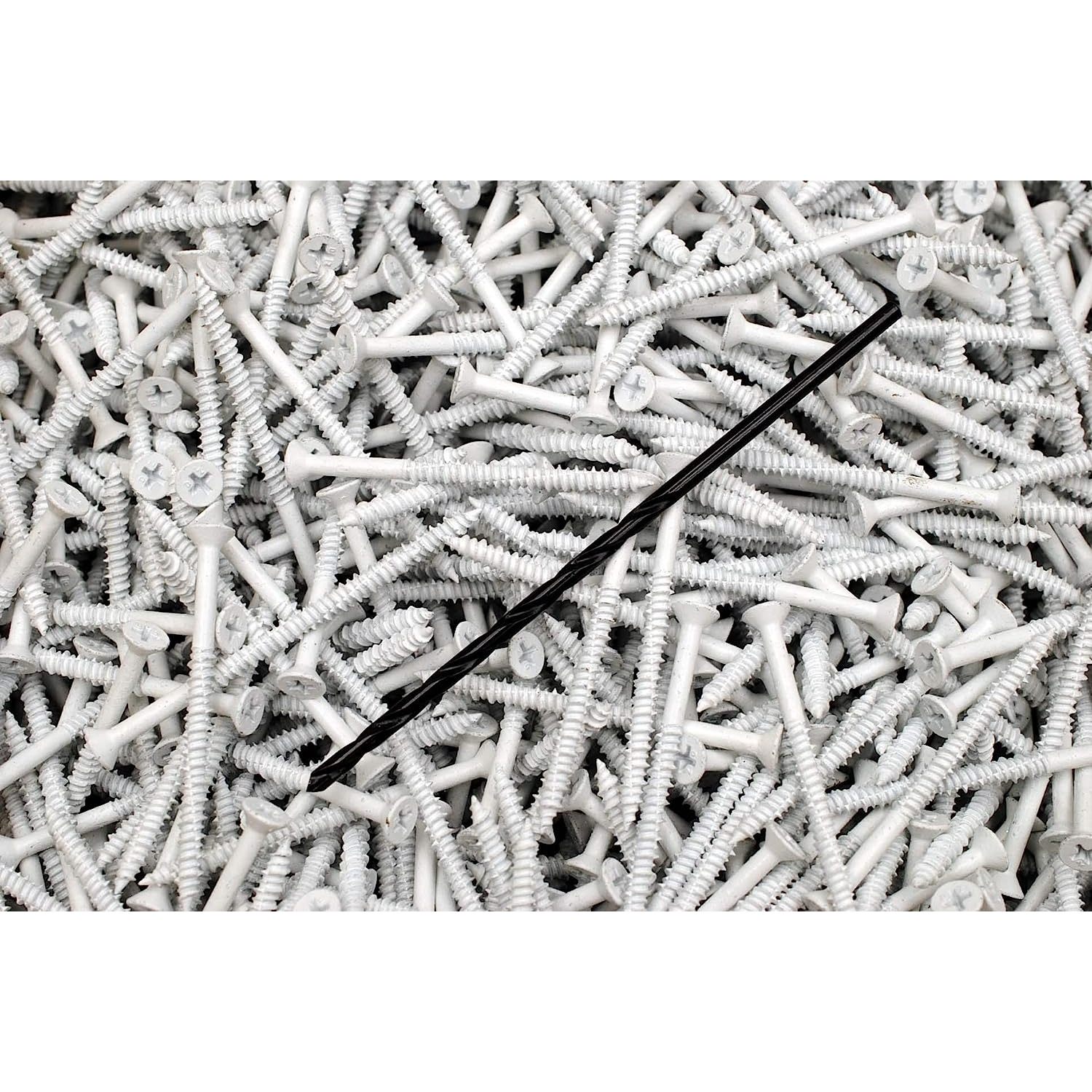 50 Pack Hex Washer Head Concrete Masonry Screws - 1/4 X 6 Inch, Tapcon Style, 5/16 Drive