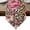 Brown, variant on Pink Flowers Table Runner Linen Burlap Table Runner 90 Inches Long Leopard Spot Vintage Floral Country Plants Dresser Scarves for Kitchen Island Coffee Dining Party Wedding Holiday Decor 13"x90"