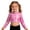 Hot Pink#9527, variant on BOOMNY Carnival Toddler Baby Girls Sequins Tshirts Long Sleeve Cropped Dance Tshirts for Girls Metallic Shiny Breathable Loose Fit Party Stage Performance Tops