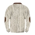 thumbnail image 4 of Blusas y camisas de manga larga con cuello redondo para hombre, talla grande, tejido de punto, estampado, media cremallera, cuello redondo, estampado vintage, manga larga, blusa de poliéster para homb, 4 of 4