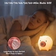 thumbnail image 4 of paquete de lindas luces de noche para niños, luz de noche de guardería blanda de silicona Kawaii VicoPig para regalo de niña, lámpara LED portátil recargable con sensor táctil para adolescentes, 4 of 5