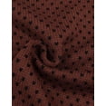 thumbnail image 4 of Cogild Women's Halloween Fair Isle Sweater - Vintage Bat Pattern Brown Knit Pullover, Cozy Fall & Spooky Season Outfit, 4 of 7