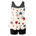 thumbnail image 4 of 4th Of July Two Piece Tankini Swimsuit for Women 2026 Tummy Control Full Coverage Bathing Suits, 4 of 7