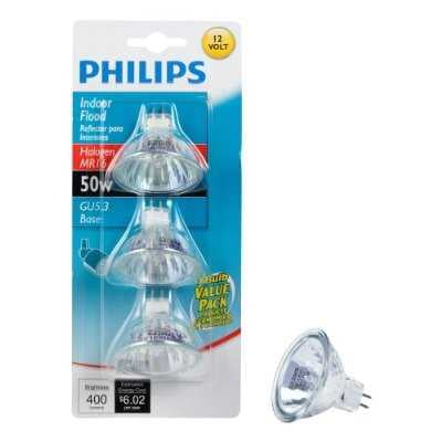 Philips 415802 Landscape and Indoor Flood 50Watt MR16 12Volt Light Bulb, 3Pack Walmart.com Philips 415802 Landscape and Indoor Flood 50Watt MR16 12Volt Light Bulb, 3Pack Walmart.com