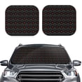 thumbnail image 2 of Balery 2 Piece Red Poker Car Windshield Sun Shade|Foldable Front Windshield Shade for Car Front Window for Most Sedans SUV Truck-Small, 2 of 7